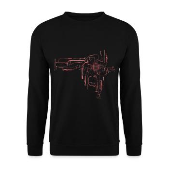 Platine - Sweat-shirt Unisexe - noir - Devant - Alina (178cm) & Michal (187cm)
