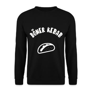 Doner kebab - Sweat-shirt Unisexe - noir - Devant - Alina (178cm) & Michal (187cm)