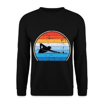 Retro Billard Snooker Pool Billard - Unisex Pullover - Schwarz - Vorne - Alina (178cm) & Michal (187cm)