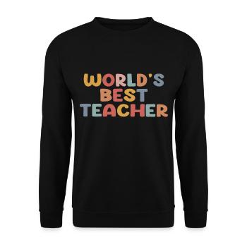Meilleur professeur du monde - Sweat-shirt Unisexe - noir - Devant - Alina (178cm) & Michal (187cm)