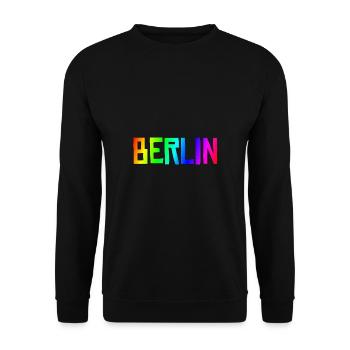 Berlin - Unisex Sweatshirt - black - Front - Alina (178cm) & Michal (187cm)