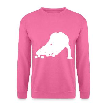 Downhill Longboarding - Unisex Pullover - Pink - Vorne