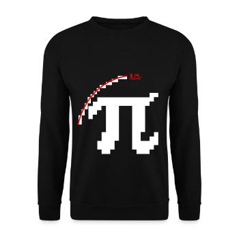 Pixel Pi icon - Unisex Sweatshirt - black - Front - Alina (178cm) & Michal (187cm)
