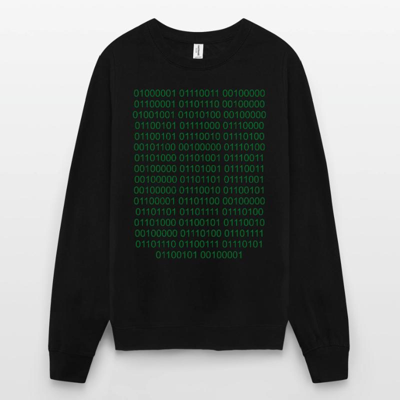 Binaire Code informatique Computer Nerd Sweat-shirt Unisexe