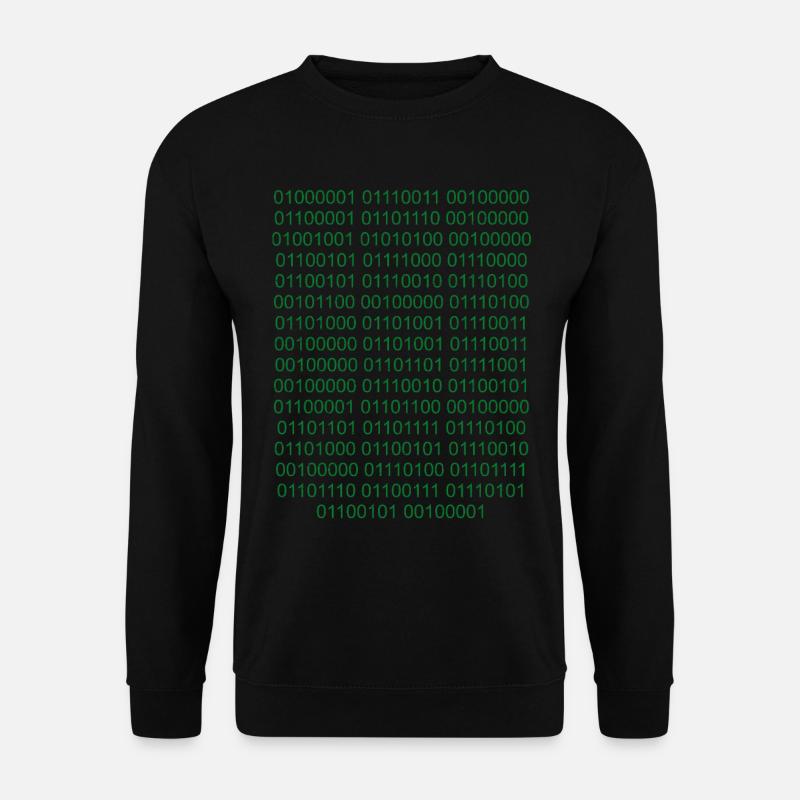 Binärcode Informatiker Nerd - Unisex Pullover - Schwarz
