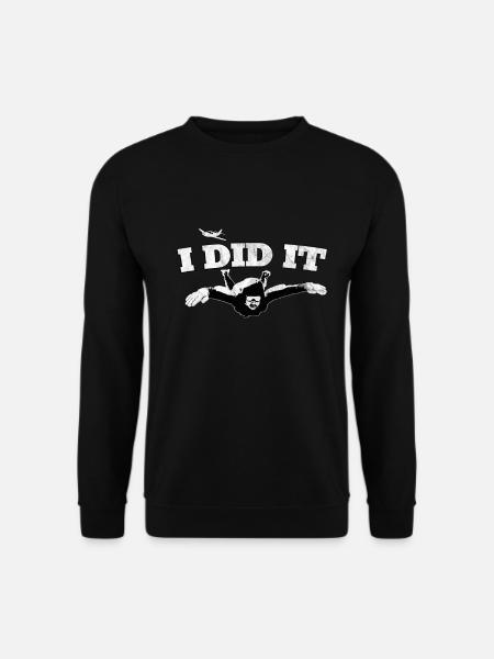 Sky Diving Skydiver Fallschirm Adrenalin Geschenk - Unisex Pullover - Schwarz