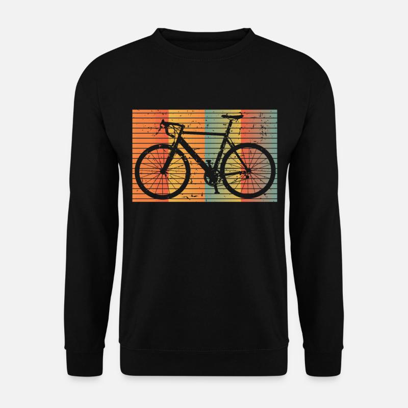 Vélo de course Retro Coloré Vélo Idée cadeau - Sweat-shirt Unisexe - noir