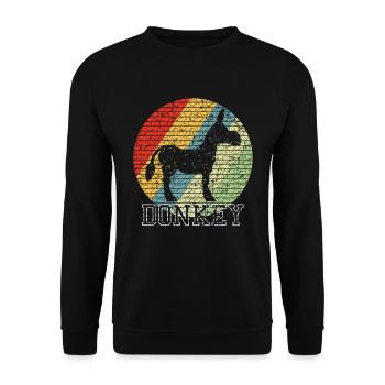 ass - Unisex Sweatshirt - black - Front - Alina (178cm) & Michal (187cm)