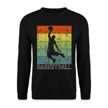 Basket-ball - Sweat-shirt Unisexe - noir - Devant - Alina (178cm) & Michal (187cm)