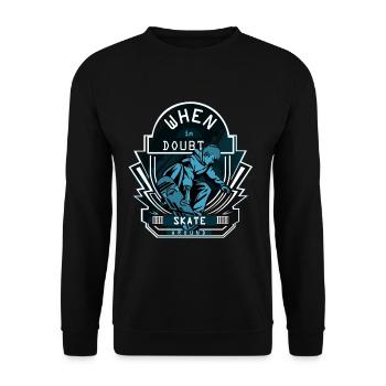En cas de doute Skate Around Skateboard Gift - Sweat-shirt Unisexe - noir - Devant - Alina (178cm) & Michal (187cm)
