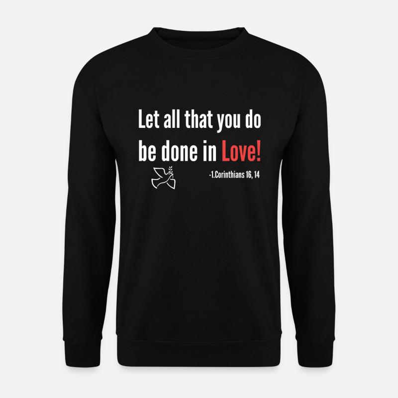 Bibelvers - Unisex Pullover - Schwarz