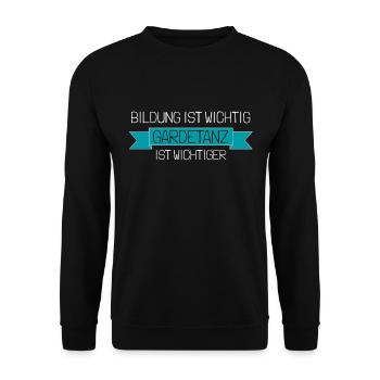 Gardetanz Fasching Karneval Schautanz Geschenk - Unisex Sweatshirt - black - Front - Alina (178cm) & Michal (187cm)