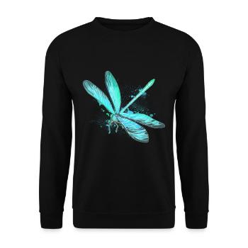 Etang à insectes libellule étang - Sweat-shirt Unisexe - noir - Devant - Alina (178cm) & Michal (187cm)