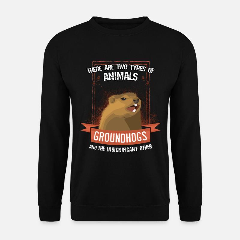 Murmeltiere - Unisex Pullover - Schwarz