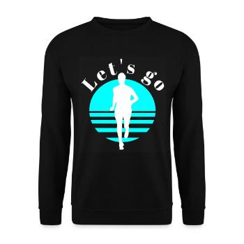 Coureur - Sweat-shirt Unisexe - noir - Devant - Alina (178cm) & Michal (187cm)