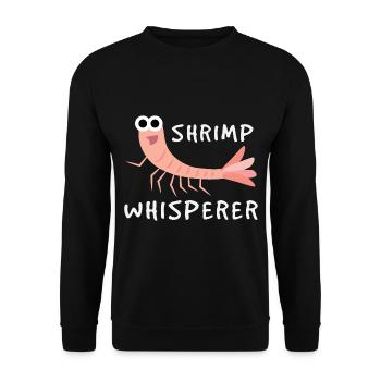 Shrimp whisperer - Unisex Sweatshirt - black - Front - Alina (178cm) & Michal (187cm)