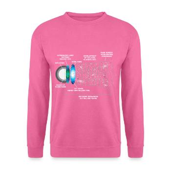 Astrophysique Big Bang - Sweat-shirt Unisexe - rose - Devant