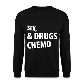 Sex Drugs Chimio - Sweat-shirt Unisexe - noir - Devant - Alina (178cm) & Michal (187cm)