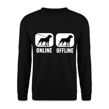 Cane Corso Cane Corso hors ligne Propriétaire de Cane Corso - Sweat-shirt Unisexe - noir - Devant - Alina (178cm) & Michal (187cm)
