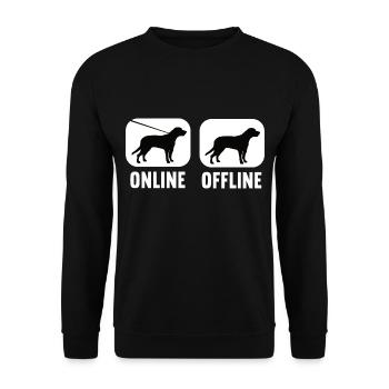 En ligne Hors ligne Broholmer Propriétaire de Broholmer - Sweat-shirt Unisexe - noir - Devant - Alina (178cm) & Michal (187cm)