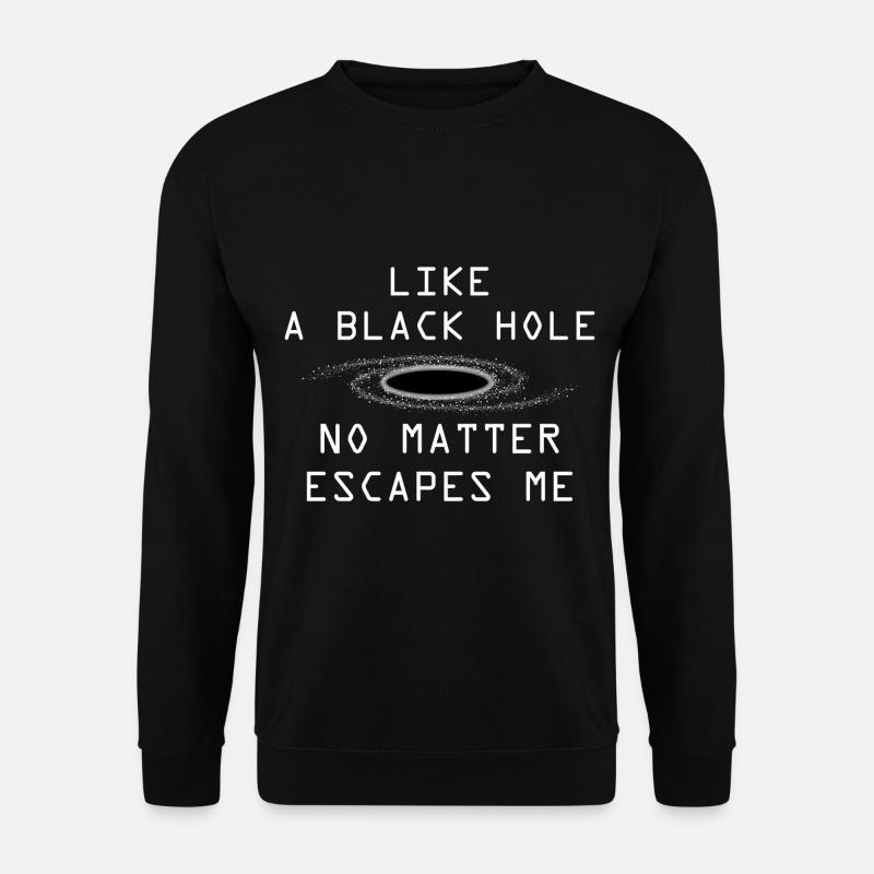 Physik schwarzes Loch - Unisex Pullover - Schwarz