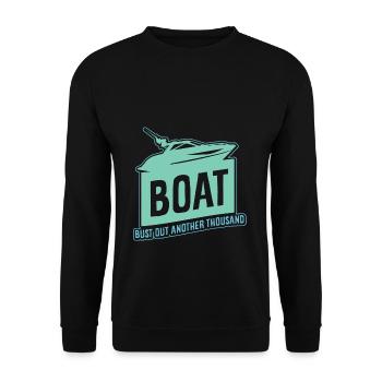 Voilier de bateau de plaisance - Sweat-shirt Unisexe - noir - Devant - Alina (178cm) & Michal (187cm)