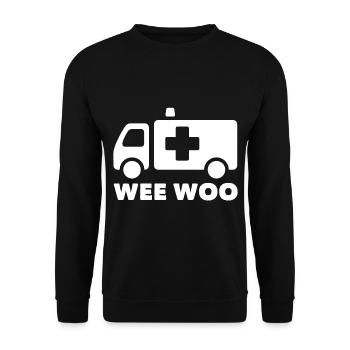 Ambulanciers paramédicaux - Sweat-shirt Unisexe - noir - Devant - Alina (178cm) & Michal (187cm)
