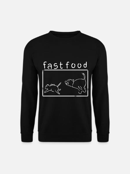 Restauration rapide - Sweat-shirt Unisexe - noir