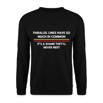 Funny Math Nerd Quote | Math Teacher - Unisex Sweatshirt - black - Front - Alina (178cm) & Michal (187cm)