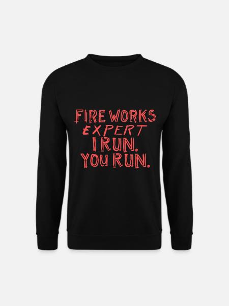 Feux d'artifice pyrotechnicien - Sweat-shirt Unisexe - noir