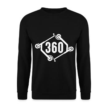 360 Stuntscooter Stunt Roller - Unisex Pullover - Schwarz - Vorne - Alina (178cm) & Michal (187cm)