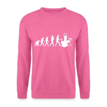 EVOLUTION - Drummer - Schlagzeug - Unisex Pullover - Pink - Vorne