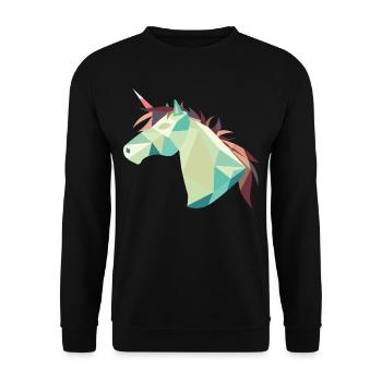 Pferd - Unisex Pullover - Schwarz - Vorne - Alina (178cm) & Michal (187cm)