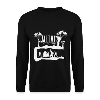 Metal - Unisex Pullover - Schwarz - Vorne - Alina (178cm) & Michal (187cm)