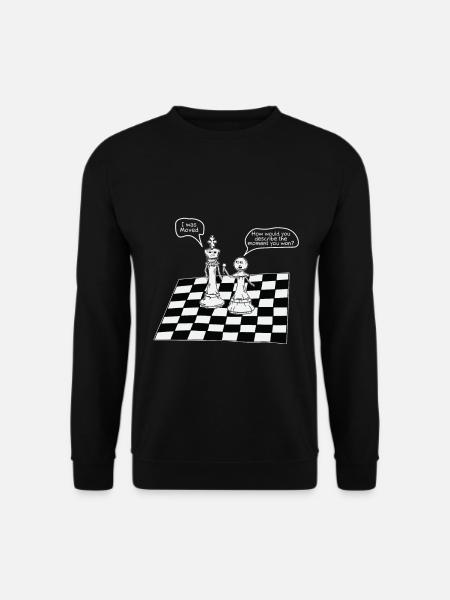 échec et mat - Sweat-shirt Unisexe - noir