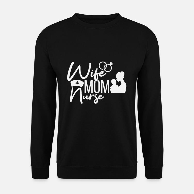 Ehefrau Mutter Krankenschwester - Unisex Pullover - Schwarz