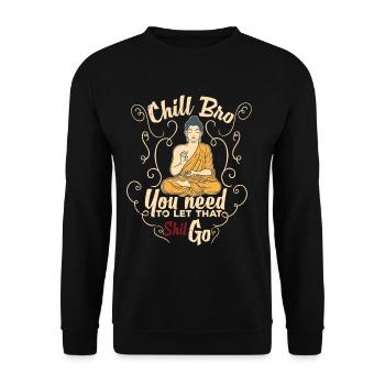 OM - Sweat-shirt Unisexe - noir - Devant - Alina (178cm) & Michal (187cm)