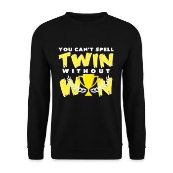 Zwilling - Unisex Pullover - Schwarz - Vorne - Alina (178cm) & Michal (187cm)