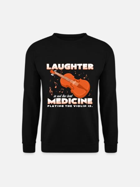 Geige Musikinstrument - Unisex Pullover - Schwarz