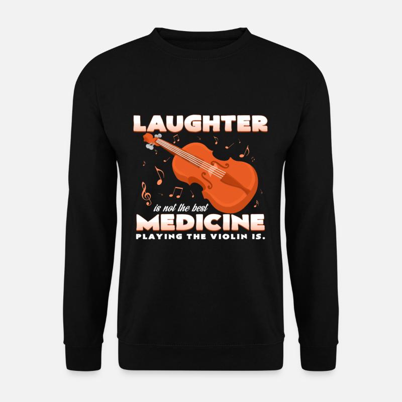 Geige Musikinstrument - Unisex Pullover - Schwarz