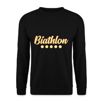 Athlète Biathlon Biathlète Biathlète Biathlon - Sweat-shirt Unisexe - noir - Devant - Alina (178cm) & Michal (187cm)