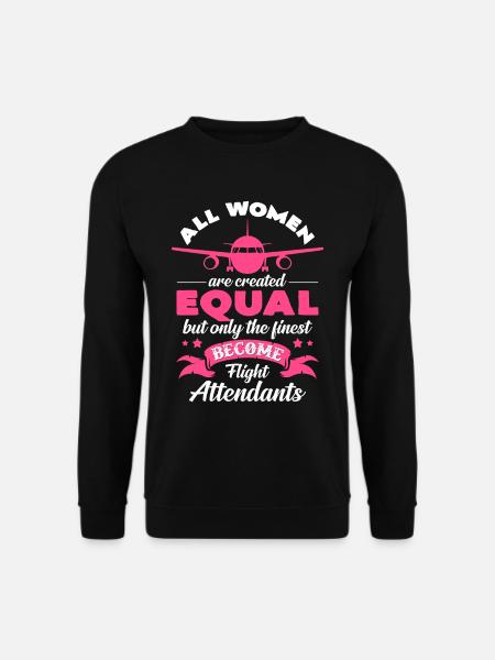 flight attendant - Unisex Sweatshirt - black