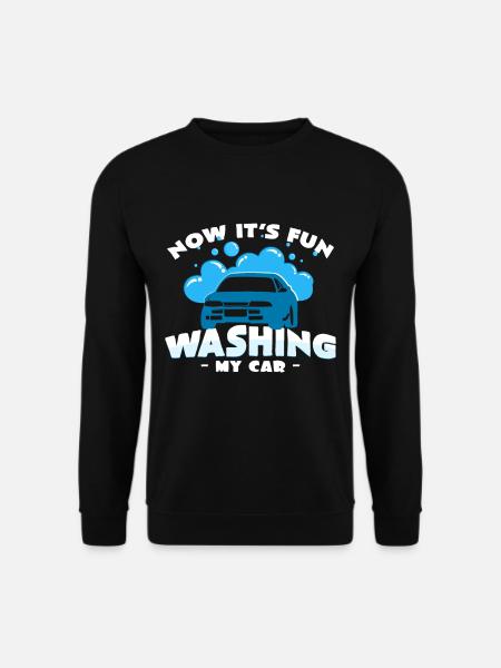 Auto Waschen - Unisex Pullover - Schwarz