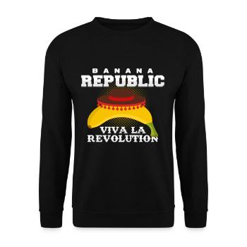 Bananenrepublik - Unisex Pullover - Schwarz - Vorne - Alina (178cm) & Michal (187cm)