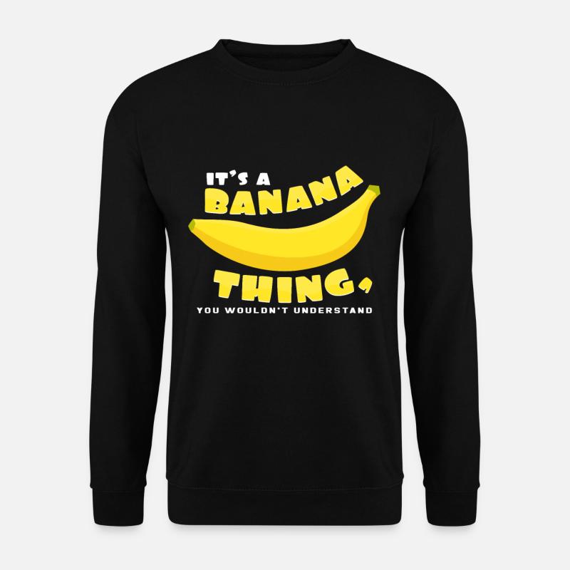Bananen - Unisex Pullover - Schwarz