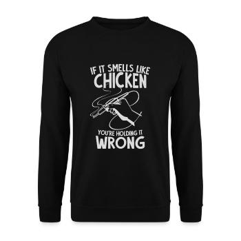 Drôle de soudure - Sweat-shirt Unisexe - noir - Devant - Alina (178cm) & Michal (187cm)