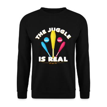 circus - Unisex Sweatshirt - black - Front - Alina (178cm) & Michal (187cm)