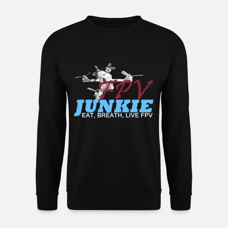 fpv junkie - Unisex Sweatshirt - black