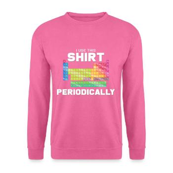 système périodique - Sweat-shirt Unisexe - rose - Devant