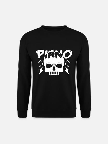Piano - Unisex Pullover - Schwarz